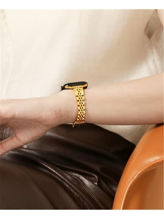 NEW Slim Gold Business/Casual Apple Watch Bandp